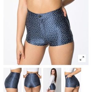 American Apparel polka dot disco shorts